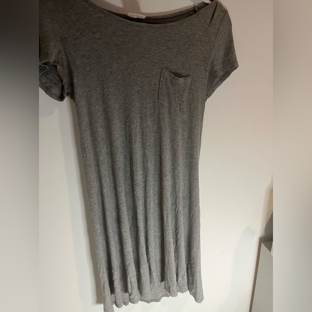 Grey Tshirt dress with mini pocket by Mossimo Supply co. , Size S